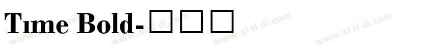 Time Bold字体转换